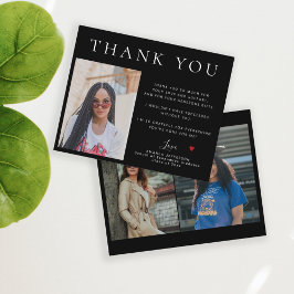 Papier Budget simple moderne 3 photos graduation merci