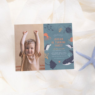 Papier Budget Sous Le Sea Boy Photo Anniversaire