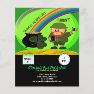 Papier Budget St Patrick's Day Leprechaun, Pot Gold Paper