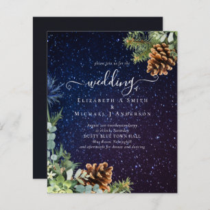 Papier BUDGET Starry Night Winter Wedding Budget