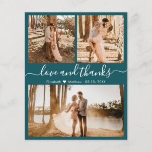 Papier Budget Style 3 Photo Collage Mariage Merci