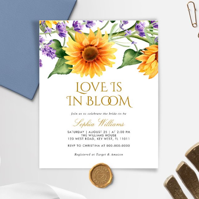 Papier Budget Sunflowers Love in Bloom (Créateur téléchargé)