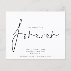 Papier Budget sur Forever Simple Enregistrer la date