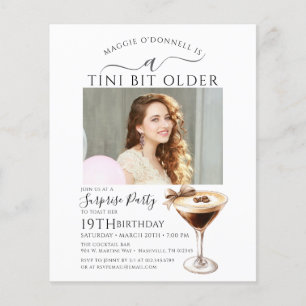 Papier BUDGET SURPRISE PARTY Tini Bit Older Martini 19e