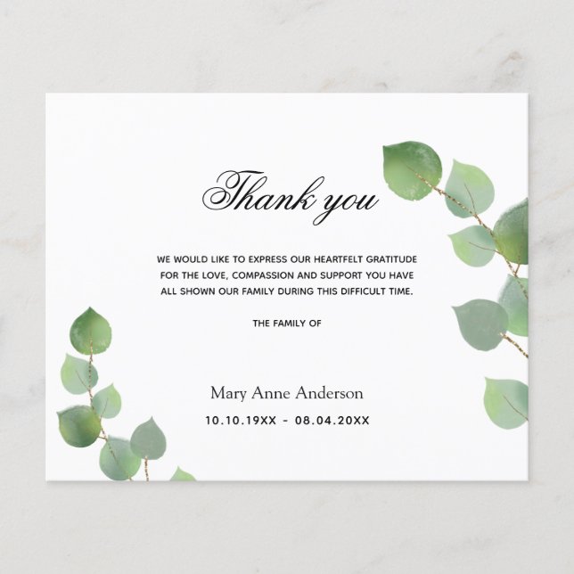 Papier Budget Sympathy eucalyptus vert blanc (Devant)