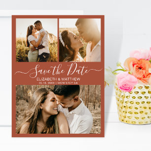Papier Budget Terracotta Script Collage Enregistrer La Da