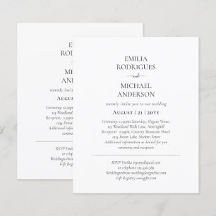 Papier BUDGET Texte BILINGUE à deux faces Mariage seuleme