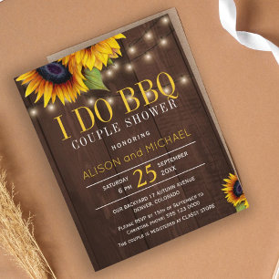 Papier Budget tournesol rustique Je fais barbecue douche 