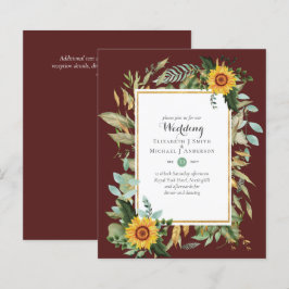 Papier BUDGET Tournesols Eucalyptus Mariage de verdure