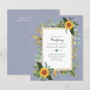 Papier BUDGET Tournesols Eucalyptus Mariage de verdure