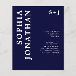 Papier Budget Tout en un Audacieux Typographie Mariage In
