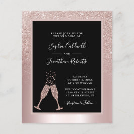 Papier Budget Tout en un Champagne Parties scintillant Ma