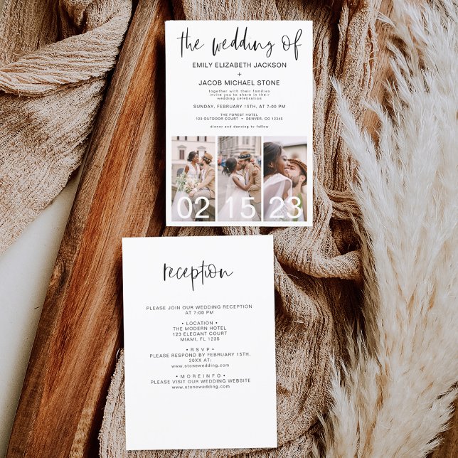 Papier Budget tout en un Le Mariage du minimaliste simple (Créateur téléchargé)