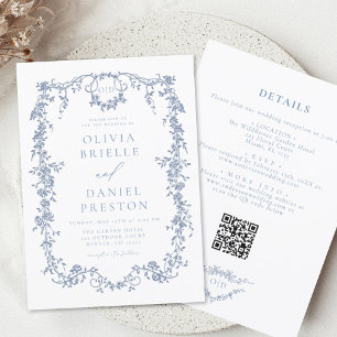 Papier Budget Tout en un Mariage de code QR français