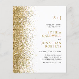 Papier Budget tout en un Monogramme Parties scintillant M