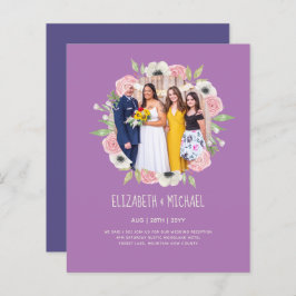 Papier Budget Trending PHOTO Mariage Invitations de récep
