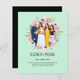 Papier Budget Trending PHOTO Mariage Invitations de récep