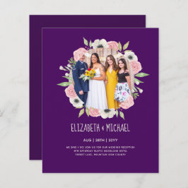 Papier Budget Trending PHOTO Mariage Invitations de récep