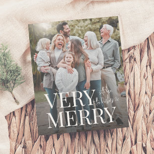 Papier Budget Très Joyeux Famille Photo Noël