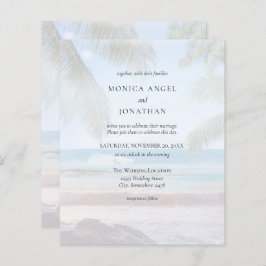 Papier Budget Tropical Beach Palm VS 2 Mariage