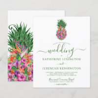 BUDGET Tropical Floral Ananas Mariage