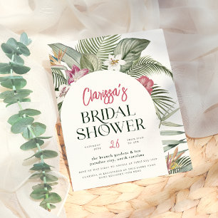 Papier Budget Tropical Floral Arch Fête des mariées moder