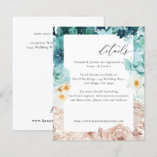 Papier Budget Turquoise & Rose Pâle V2