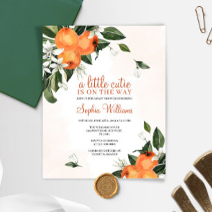 Papier Budget Un Petit Baby shower Cutie Invitation