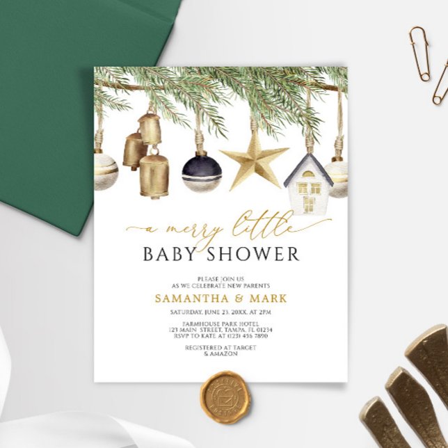 Papier Budget Une Jolie Petite Invitation Baby shower (Créateur téléchargé)
