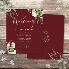 Papier Budget Vert Faire-part de mariage rose Rosewood