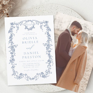 Papier Budget Victorian Photo Mariage bleu