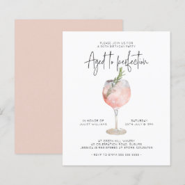 Papier Budget Vin rose vieilli à la perfection 50e annive