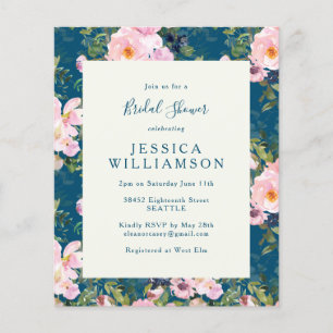 Papier Budget Vintage Flore romantique Fête des mariées b
