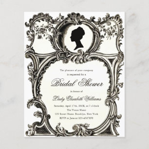 Papier Budget Vintage Rococo Regency Fête des mariées Inv