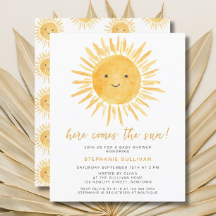 Papier Budget Voici L'Invitation Sun Baby shower
