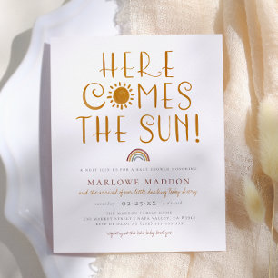 Papier Budget Voici venir le soleil   Fête de bébé Bohème