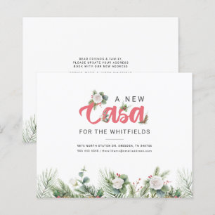 Papier Budget Weight Moved Floral Berry Moving Faire-part