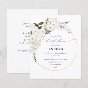 Papier Budget White Boho Floral Fête des mariées