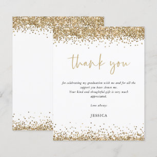 Papier Budget White Gold Parties scintillant 2024 Graduat
