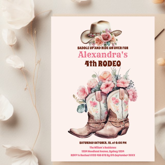 Papier Budget Wild West Cowgirl fête d'anniversaire (Créateur téléchargé)