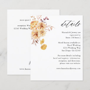 Papier Budget : Yellow Golden Floral Boho Détails