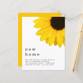 Papier Budget Yellow Sunflower Moving Nouveau détail d'ad