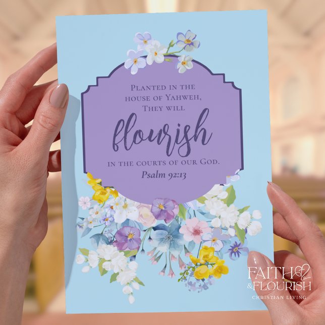 Papier Bulletin d'église de l'écriture de cadre floral vi (Créateur téléchargé)