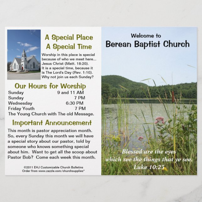 Papier Bulletin Hebdomadaire Personnalisable (Extérieur S (Devant)