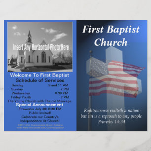 Papier Bulletin hebdomadaire personnalisé (patriotique)