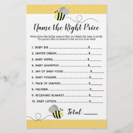 Papier Bumble jaune gris Nom du jeu de douche de prix