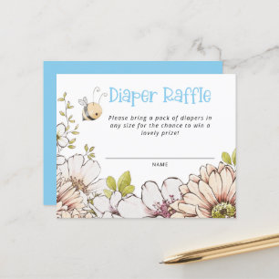 Papier Bumblebee Baby shower Bleu Budget Déchets Raffin