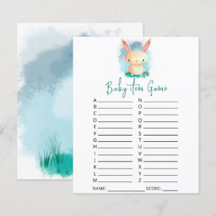 Papier Bunny Baby Item Jeu. Jeu baby shower