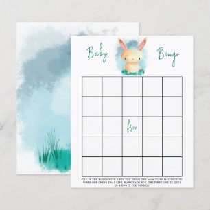 Papier Bunny Baby shower jeu de bingo