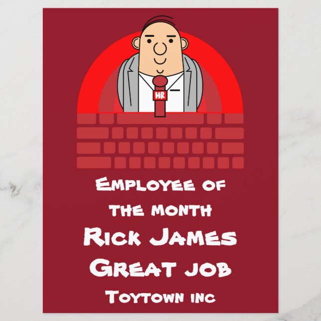 Papier Bureau des ressources humaines (Devant)